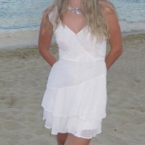 Light Pink Chiffon Polka Dot Romper